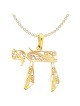 14k Yellow Gold Openwork Filigree Chai Star of Dav | Jewelry | Judaica