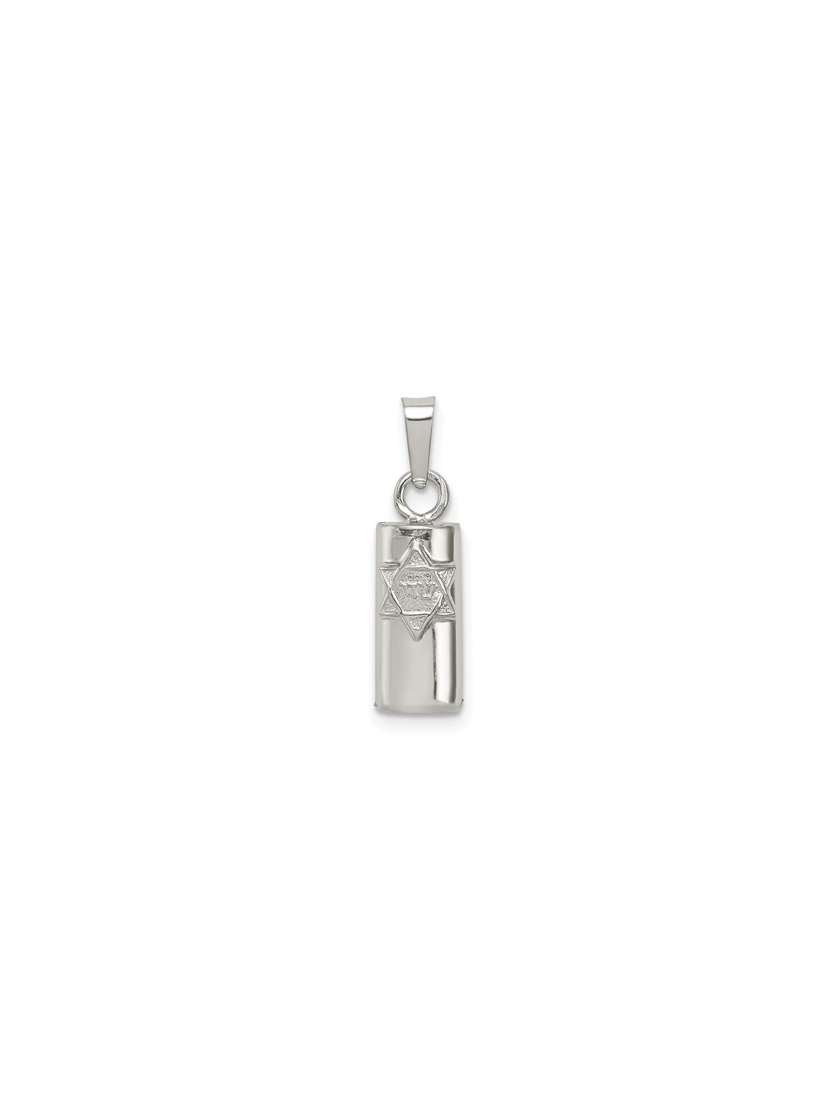 Sterling Silver Symbolic Mezuzah Pendant | Jewelry | Judaica