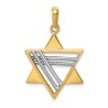 14k Two-Tone Gold Deluxe Star of David Pendant | Jewelry | Judaica