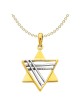14k Two-Tone Gold Deluxe Star of David Pendant | Jewelry | Judaica
