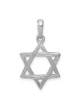 14k White Gold Textured Star Of David Pendant | Jewelry | Judaica