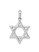 14k White Gold High-Polish Star of David Pendant | Jewelry | Judaica