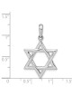 14k White Gold High-Polish Star of David Pendant | Jewelry | Judaica