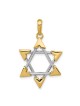 14k Two-Tone Gold Unique Star of David Pendant | Jewelry | Judaica