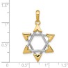 14k Two-Tone Gold Unique Star of David Pendant | Jewelry | Judaica