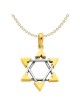 14k Two-Tone Gold Unique Star of David Pendant | Jewelry | Judaica