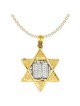 14k Two-Tone Gold Embellished Star of David Pendan | Jewelry | Judaica