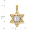 14k Two-Tone Gold Embellished Star of David Pendan | Jewelry | Judaica