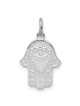 Sterling Silver Hamsa Eye Pendant | Jewelry | Judaica