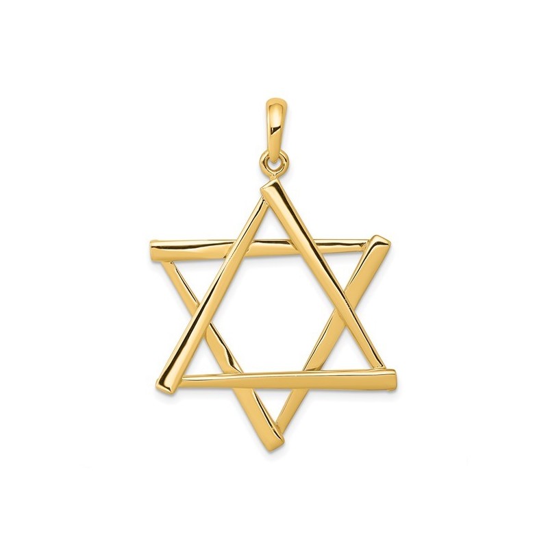 Extra-Large 14k Yellow Gold Star of David Pendant | Jewelry | Judaica
