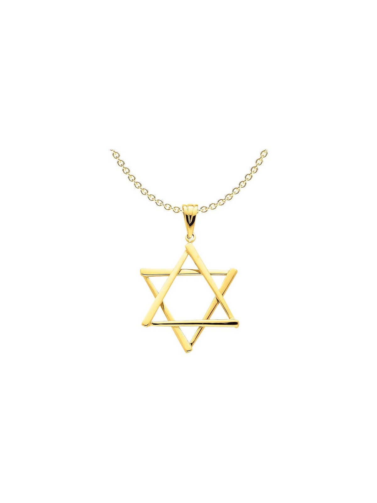 Extra-Large 14k Yellow Gold Star of David Pendant | Jewelry | Judaica
