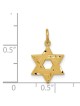 Sterling Silver Gold-Tone Star of David Pendant | Jewelry | Judaica