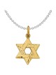 Sterling Silver Gold-Tone Star of David Pendant | Jewelry | Judaica