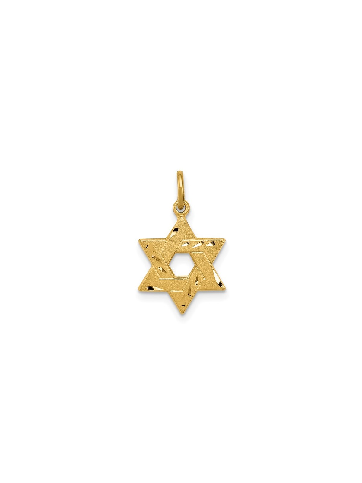 Sterling Silver Gold-Tone Star of David Pendant | Jewelry | Judaica
