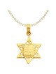 14k Yellow Gold Star of David with Tablets Pendant | Jewelry | Judaica