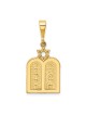 14k Yellow Gold Polished Torah with Star of David  | Jewelry | Judaica
