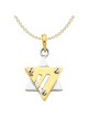 14k Two-Tone Gold Modern Chai Star of David Chai P | Jewelry | Judaica