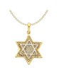 14k Two-Tone Gold Mesh Star of David Pendant II | Jewelry | Judaica