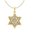 14k Two-Tone Gold Mesh Star of David Pendant II | Jewelry | Judaica