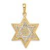 14k Two-Tone Gold Mesh Star of David Pendant II | Jewelry | Judaica