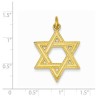 24k Gold-Plated Textured Sterling Silver Star of D | Jewelry | Judaica