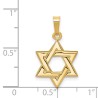 14k Yellow Gold Die-Struck Star of David Pendant | Jewelry | Judaica