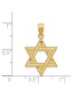14k Yellow Gold Polished Diamond-Cut Star of David | Jewelry | Judaica