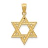 14k Yellow Gold Polished Diamond-Cut Star of David | Jewelry | Judaica