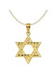 14k Yellow Gold Polished Diamond-Cut Star of David | Jewelry | Judaica