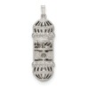Sterling Silver Ornamental Mezuzah Pendant | Jewelry | Judaica