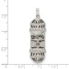 Sterling Silver Ornamental Mezuzah Pendant | Jewelry | Judaica