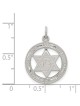 Sterling Silver Round Zion Star of David Pendant | Jewelry | Judaica