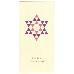 Pink Star of David Money Cards - Box of 10 cards | Gifts | Judaica