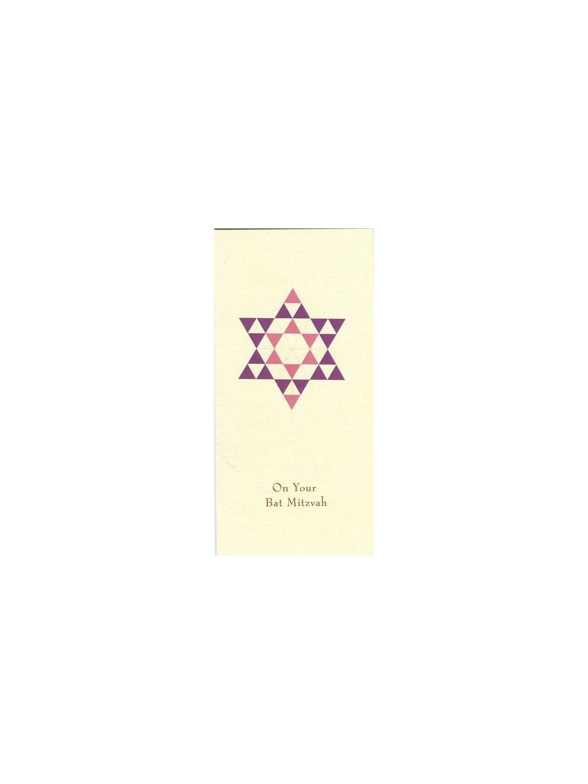 Pink Star of David Money Cards - Box of 10 cards | Gifts | Judaica