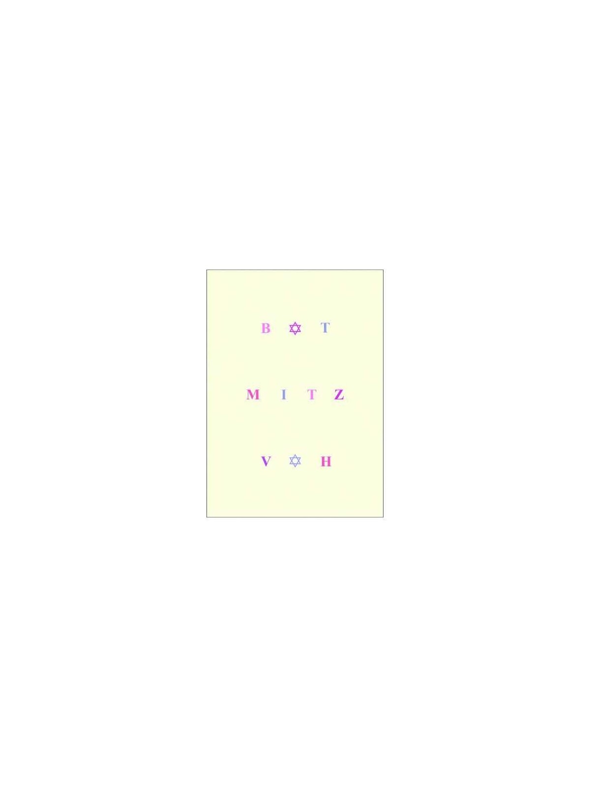 Bat Mitzvah - Box of 10 Cards | Gifts | Judaica