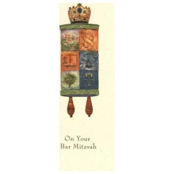 The Mosaic Torah blue Money Cards - Box of 10 Card | Gifts | Judaica