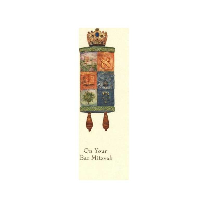 The Mosaic Torah blue Money Cards - Box of 10 Card | Gifts | Judaica