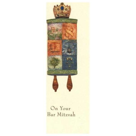 The Mosaic Torah blue Money Cards - Box of 10 Card | Gifts | Judaica