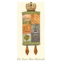 The Mosaic Bar Mitzvah Torah - Box of 10 Cards | Gifts | Judaica