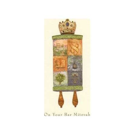 The Mosaic Bar Mitzvah Torah - Box of 10 Cards | Gifts | Judaica