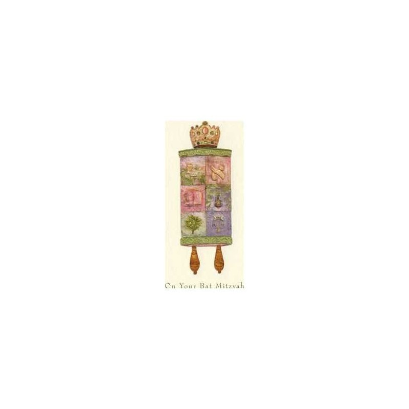 The Mosaic Bat Mitzvah Torah - Box of 10 Cards | Gifts | Judaica