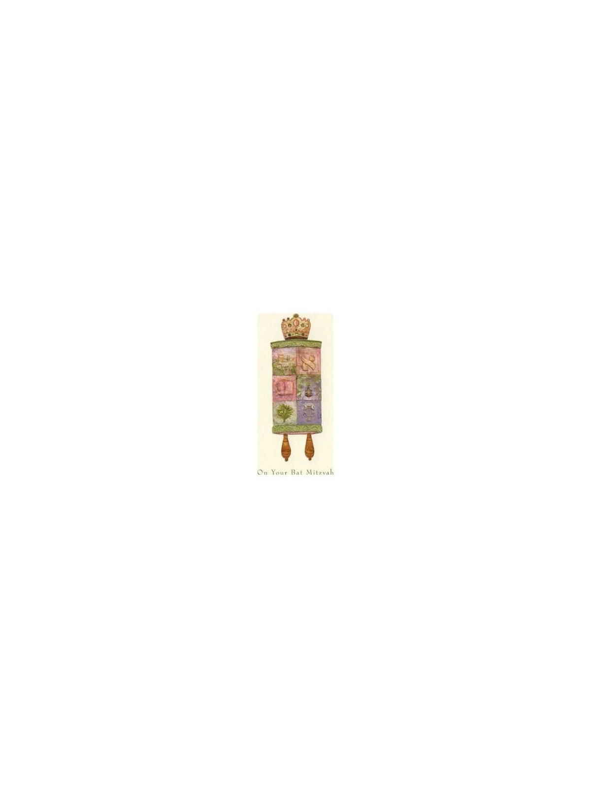 The Mosaic Bat Mitzvah Torah - Box of 10 Cards | Gifts | Judaica