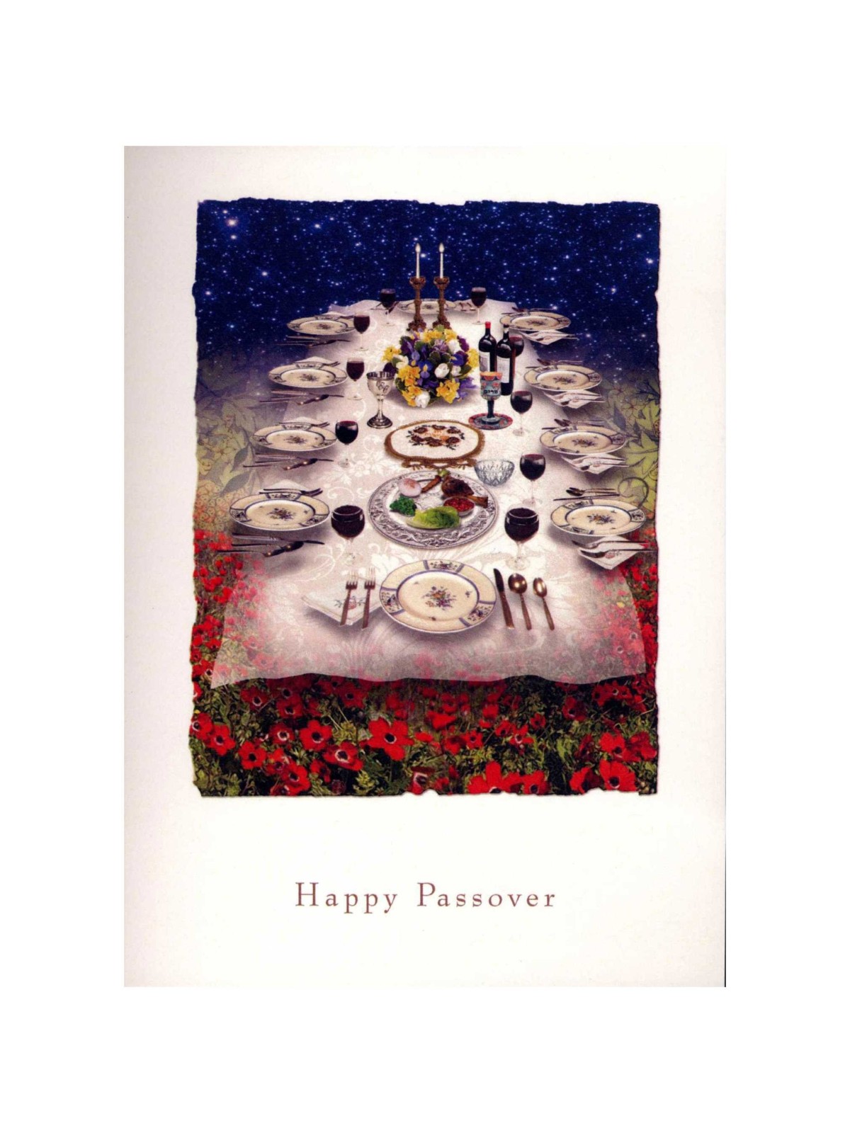 The Heavenly Seder Table - Box of 10 Cards | Gifts | Judaica