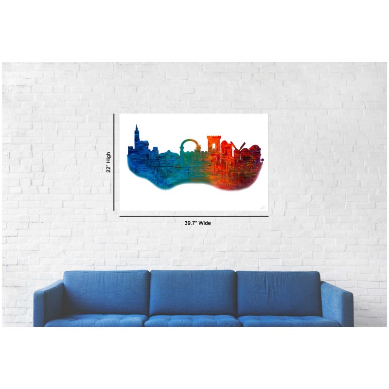 Jerusalem Of Color A view of the Jerusalem S | Art | Judaica
