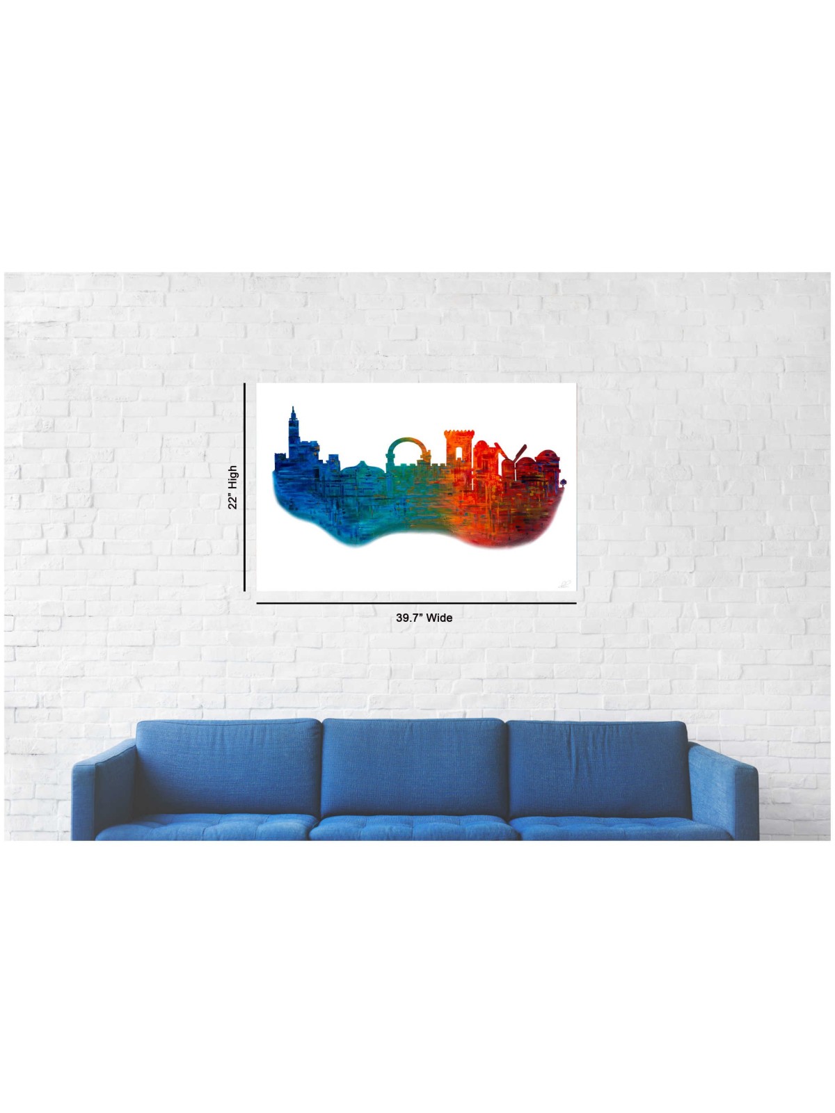 Jerusalem Of Color A view of the Jerusalem S | Art | Judaica