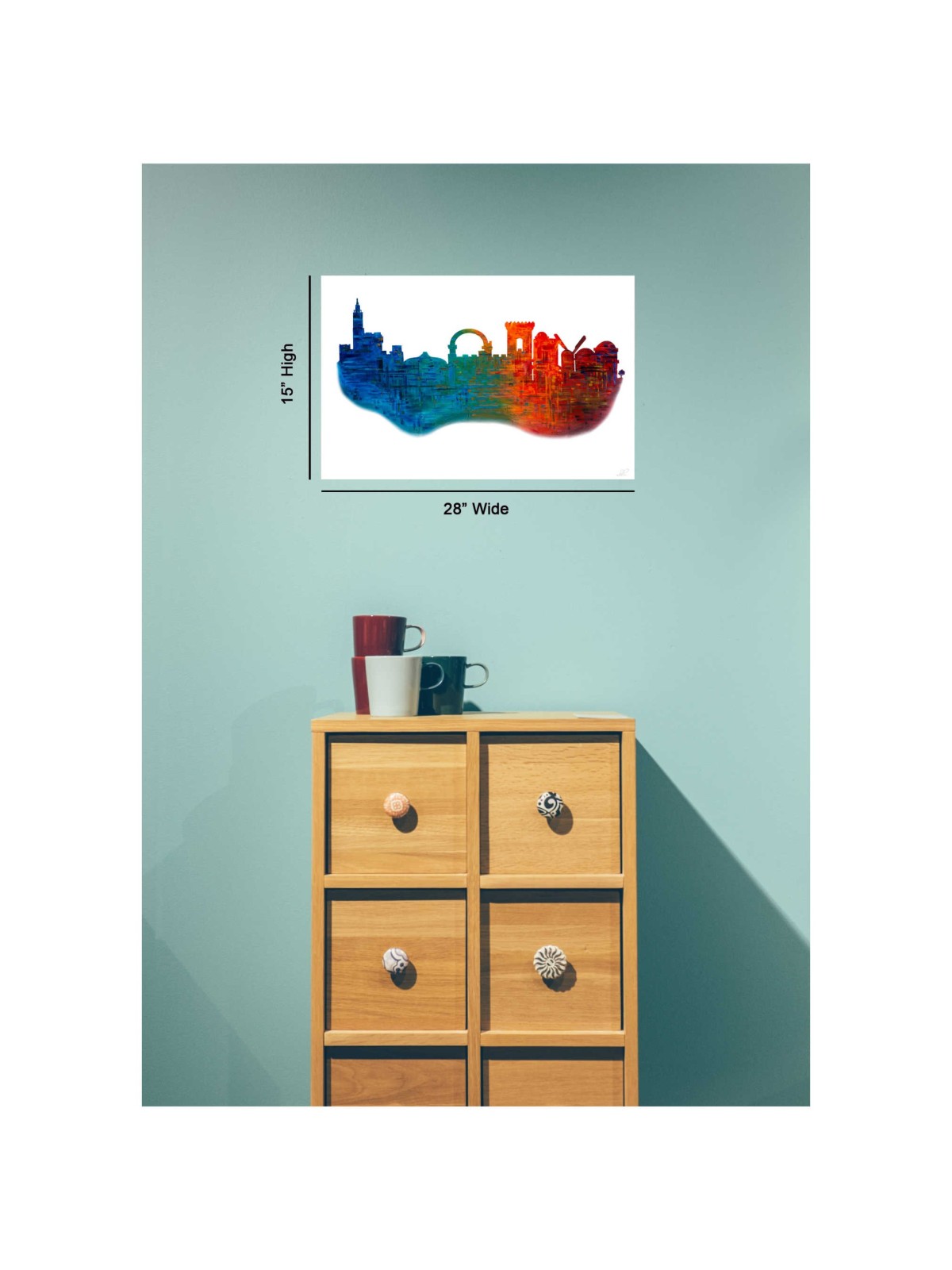 Jerusalem Of Color A view of the Jerusalem S | Art | Judaica