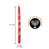 Premium Handcrafted Hanukkah Candles - Red/Purple | Hanukkah | Judaica