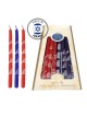 Premium Handcrafted Hanukkah Candles - Red/Purple | Hanukkah | Judaica