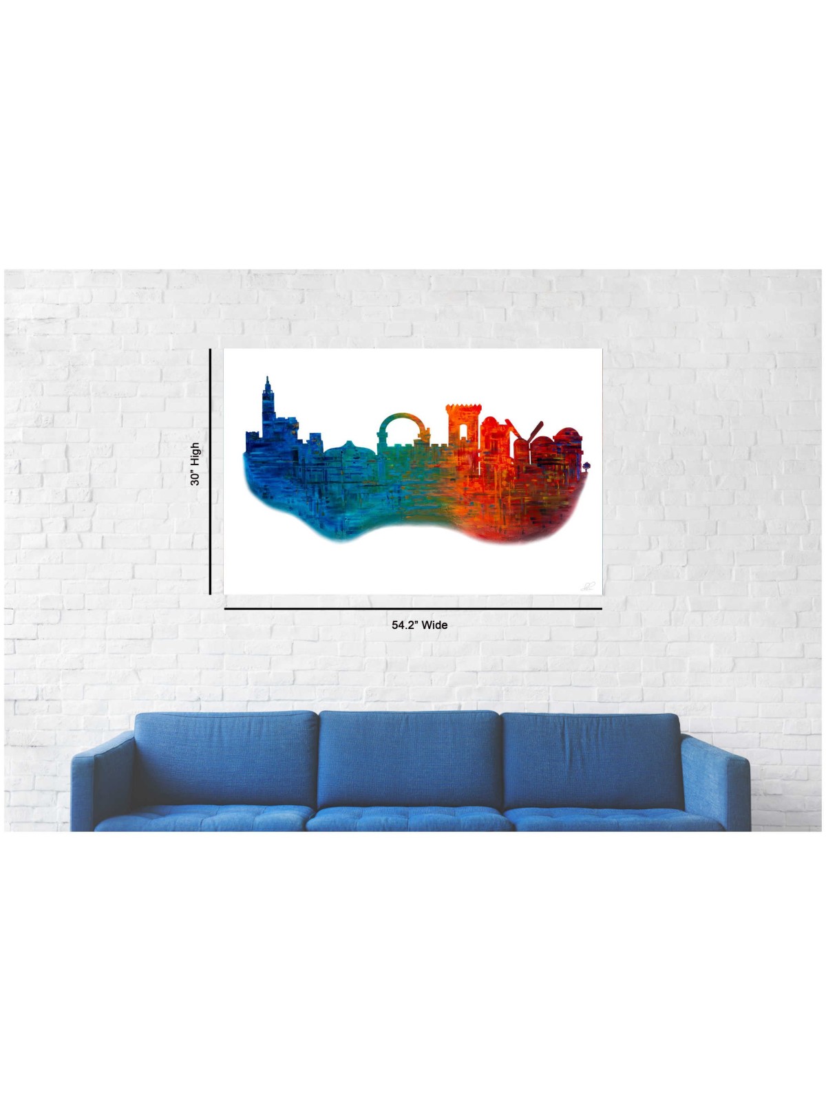 Jerusalem Of Color A view of the Jerusalem S | Art | Judaica