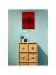 "Mezuza" a Black on Red Papercut Vision Hand Signe | Art | Judaica